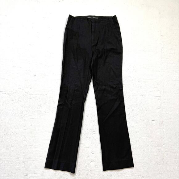 Zara Basic Black Cotton Blend Dress Pants Women’s XS Flare Leg - Picture 1 of 6